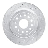 Dynamic Friction Company Brake Rotor - Drilled and Slotted - Silver 63140121L view 1