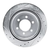 Dynamic Friction Company Brake Rotor - Drilled and Slotted - Silver 63154289R view 2