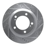 Dynamic Friction Company Brake Rotor - Drilled and Slotted - Silver 63176136R view 1