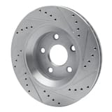Dynamic Friction Company Brake Rotor - Drilled and Slotted - Silver 63142033L view 3