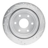 Dynamic Friction Company Brake Rotor - Drilled and Slotted - Silver 63148037L view 2