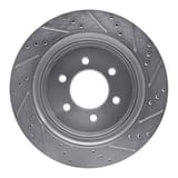 Dynamic Friction Company Brake Rotor - Drilled and Slotted - Silver 63154220L view 4