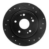 Dynamic Friction Company Brake Rotor - Drilled and Slotted - Black 63359071R view 1