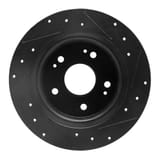 Dynamic Friction Company Brake Rotor - Drilled and Slotted - Black 63359071L view 3
