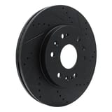 Dynamic Friction Company Brake Rotor - Drilled and Slotted - Black 63348050R view 3