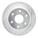 Dynamic Friction Company Brake Rotor - Drilled and Slotted - Silver 63148037R view 1