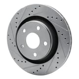 Dynamic Friction Company Brake Rotor - Drilled and Slotted - Silver 63142033L view 4