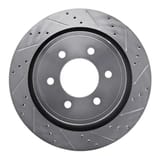 Dynamic Friction Company Brake Rotor - Drilled and Slotted - Silver 63154220R view 1