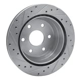 Dynamic Friction Company Brake Rotor - Drilled and Slotted - Silver 63148041R view 5