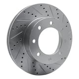 Dynamic Friction Company Brake Rotor - Drilled and Slotted - Silver 63154223R view 3