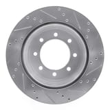 Dynamic Friction Company Brake Rotor - Drilled and Slotted - Silver 63154227L view 2