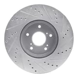 Dynamic Friction Company Brake Rotor - Drilled and Slotted - Silver 63159064L view 5