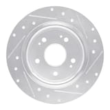 Dynamic Friction Company Brake Rotor - Drilled and Slotted - Silver 63159071L view 4