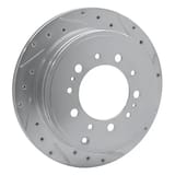 Dynamic Friction Company Brake Rotor - Drilled and Slotted - Silver 63176137R view 3