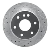 Dynamic Friction Company Brake Rotor - Drilled and Slotted - Silver 63148041L view 1