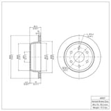 Dynamic Friction Company Brake Rotor 60048037 view 6