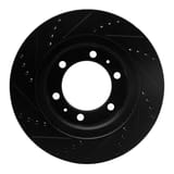 Dynamic Friction Company Brake Rotor - Drilled and Slotted - Black 63376128R view 3