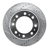 Dynamic Friction Company Brake Rotor - Drilled and Slotted - Silver 63140118L view 1