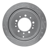 Dynamic Friction Company Brake Rotor - Drilled and Slotted - Silver 63176137R view 2