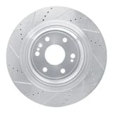 Dynamic Friction Company Brake Rotor - Drilled and Slotted - Silver 63147079L view 1