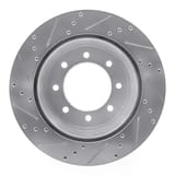 Dynamic Friction Company Brake Rotor - Drilled and Slotted - Silver 63154227R view 3
