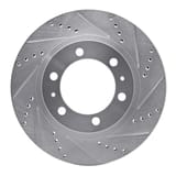 Dynamic Friction Company Brake Rotor - Drilled and Slotted - Silver 63176128R view 1