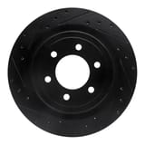 Dynamic Friction Company Brake Rotor - Drilled and Slotted - Black 63354288L view 1