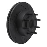 Dynamic Friction Company Brake Rotor - Drilled and Slotted - Black 63354224R view 4