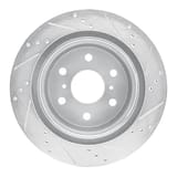 Dynamic Friction Company Brake Rotor - Drilled and Slotted - Silver 63148053L view 2