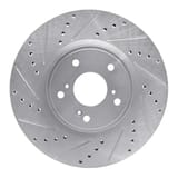 Dynamic Friction Company Brake Rotor - Drilled and Slotted - Silver 63159064L view 1