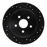 Dynamic Friction Company Brake Rotor - Drilled and Slotted - Black 63342029L view 2