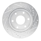 Dynamic Friction Company Brake Rotor - Drilled and Slotted - Silver 63148036L view 3