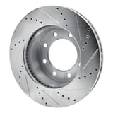 Dynamic Friction Company Brake Rotor - Drilled and Slotted - Silver 63140110L view 2