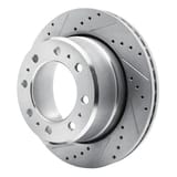 Dynamic Friction Company Brake Rotor - Drilled and Slotted - Silver 63140118L view 3