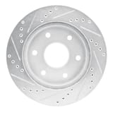 Dynamic Friction Company Brake Rotor - Drilled and Slotted - Silver 63148036R view 2