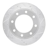 Dynamic Friction Company Brake Rotor - Drilled and Slotted - Silver 63154174R view 1
