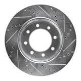 Dynamic Friction Company Brake Rotor - Drilled and Slotted - Silver 63140110L view 4