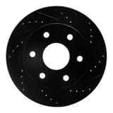 Dynamic Friction Company Brake Rotor - Drilled and Slotted - Black 63348036R view 1