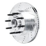Dynamic Friction Company Brake Rotor - Drilled and Slotted - Silver 63154224L view 5