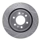 Dynamic Friction Company Brake Rotor - Drilled and Slotted - Silver 63154204L view 1