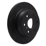 Dynamic Friction Company Brake Rotor - Drilled and Slotted - Black 63348053R view 5