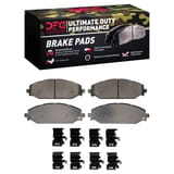 Dynamic Friction Company Ultimate Duty Performance Brake Pads with  Hardware Kit 1400217901 view 1