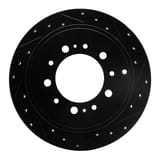 Dynamic Friction Company Brake Rotor - Drilled and Slotted - Black 63376137R view 1