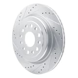 Dynamic Friction Company Brake Rotor - Drilled and Slotted - Silver 63140121L view 3