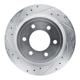 Dynamic Friction Company Brake Rotor - Drilled and Slotted - Silver 63154289L view 1