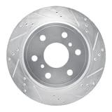 Dynamic Friction Company Brake Rotor - Drilled and Slotted - Silver 63148053R view 1