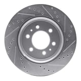 Dynamic Friction Company Brake Rotor - Drilled and Slotted - Silver 63154204L view 4
