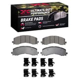Dynamic Friction Company Ultimate Duty Performance Brake Pads with  Hardware Kit 1400238201 view 1
