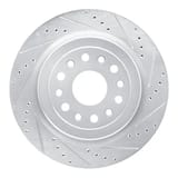 Dynamic Friction Company Brake Rotor - Drilled and Slotted - Silver 63140121R view 1