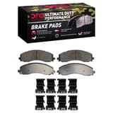 Dynamic Friction Company Ultimate Duty Performance Brake Pads with  Hardware Kit 1400222301 view 1